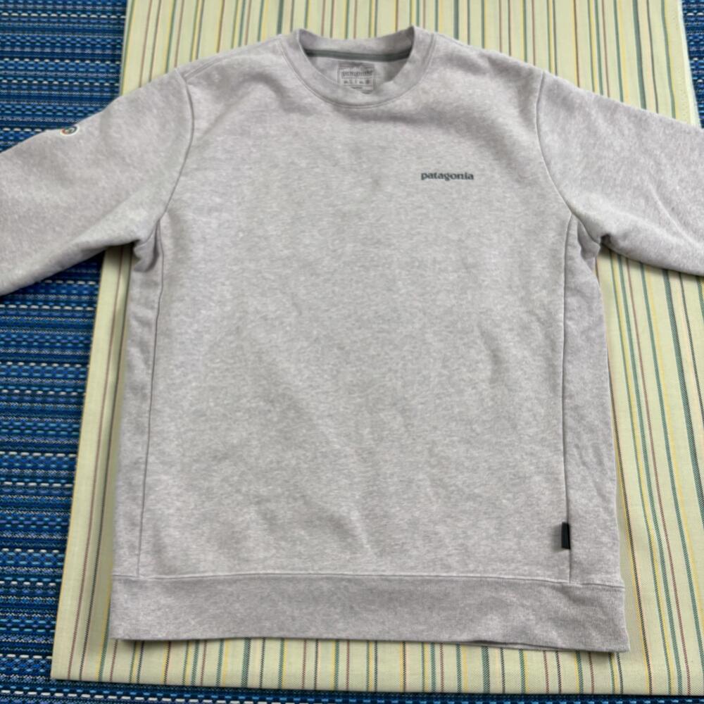 Patagonia Sweatshirt Mens Medium Gray Uprisal Fleece Crewneck Pullover Warm - Picture 4 of 13